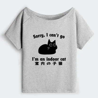 Tokyo-Tiger Indoor Kitten Off Shoulder T-Shirt