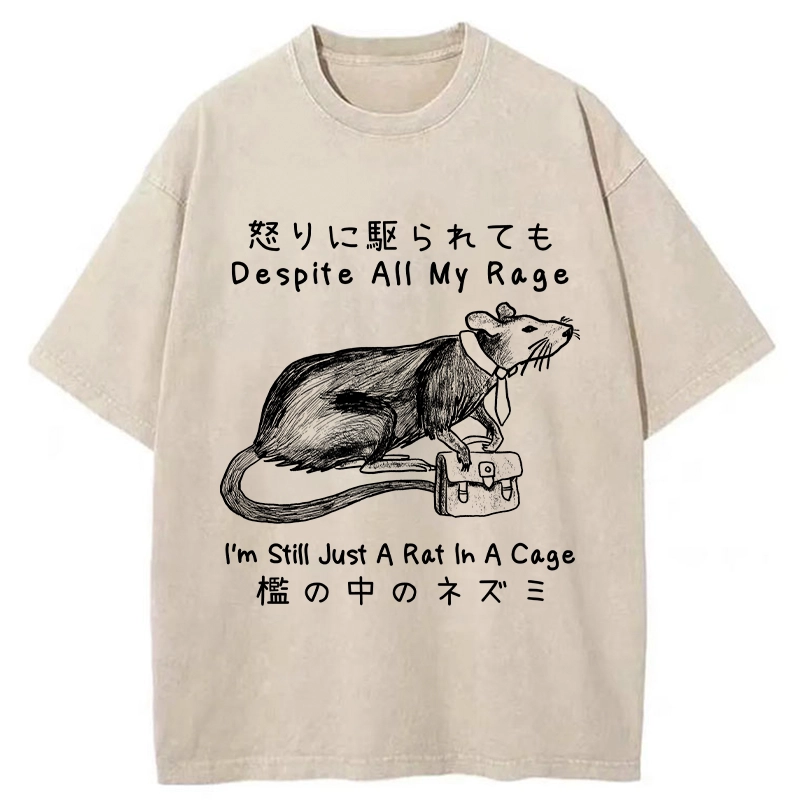 Tokyo-Tiger I'm A Rat In A Cage Washed T-Shirt