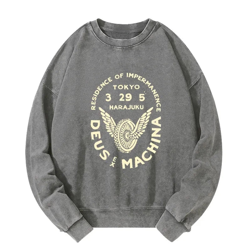 Tokyo-Tiger Deus Ex Machina Tokyo Washed Sweatshirt
