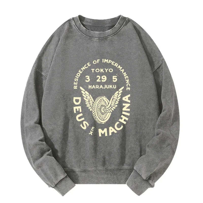 Tokyo-Tiger Deus Ex Machina Tokyo Washed Sweatshirt