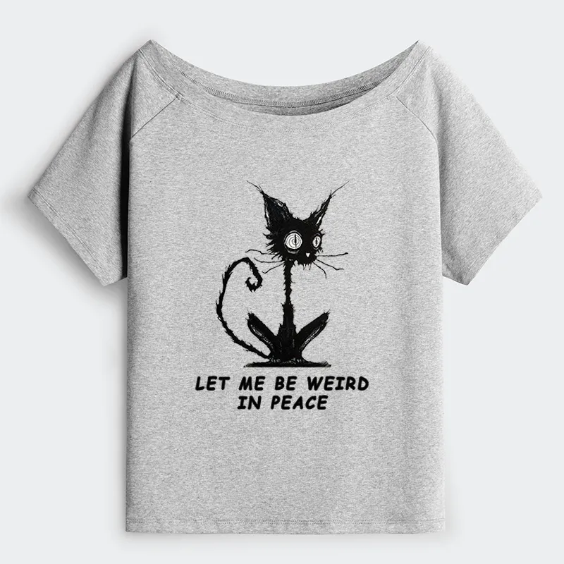 Tokyo-Tiger Cat Gradually Became Strange Off Shoulder T-Shirt