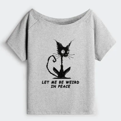 Tokyo-Tiger Cat Gradually Became Strange Off Shoulder T-Shirt