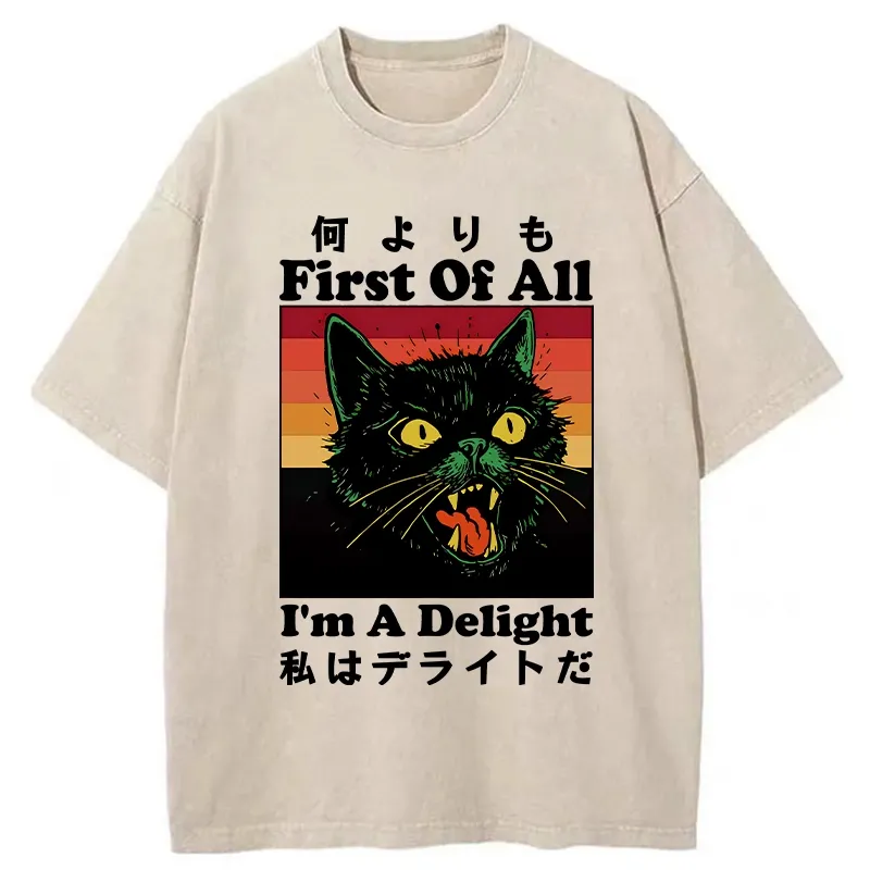 Tokyo-Tiger I'm A Delight Washed T-Shirt