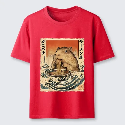 Tokyo-Tiger Hamster Eating Ramen Classic T-Shirt