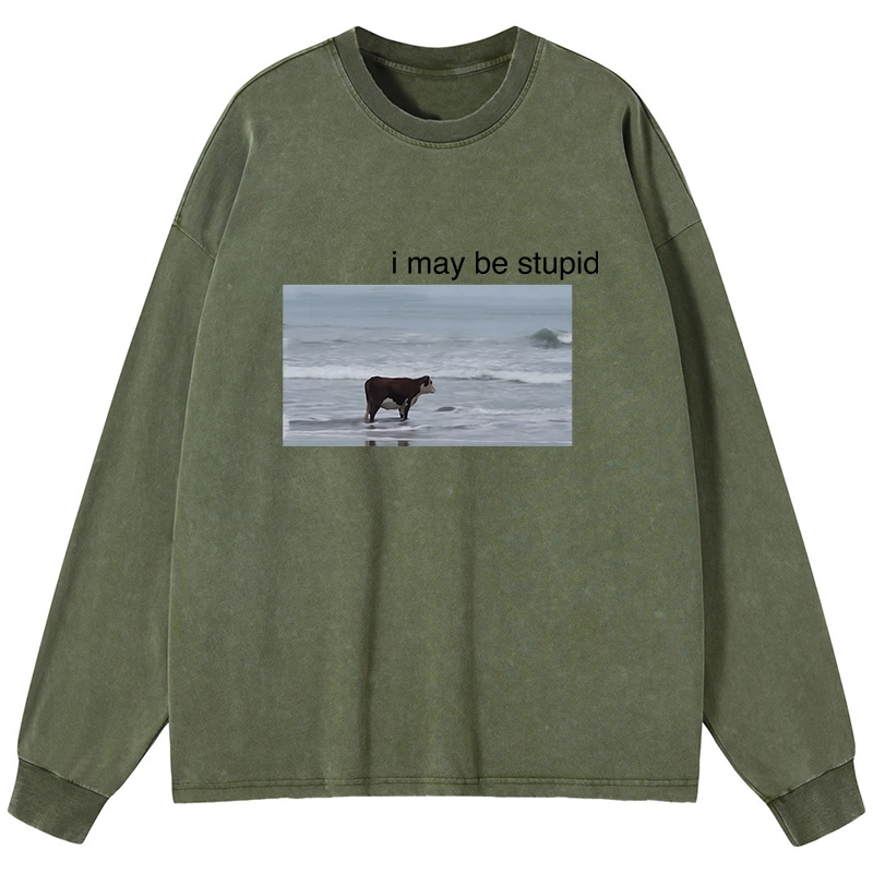 Tokyo-Tiger Foolish Cow Washed Long Sleeve T-Shirt