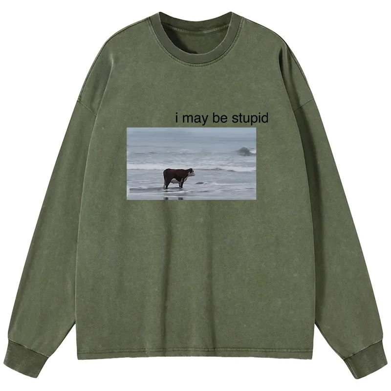 Tokyo-Tiger Foolish Cow Washed Long Sleeve T-Shirt