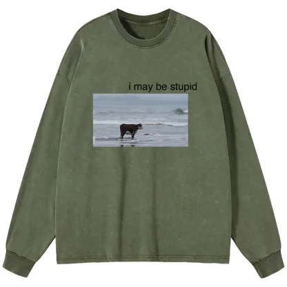 Tokyo-Tiger Foolish Cow Washed Long Sleeve T-Shirt