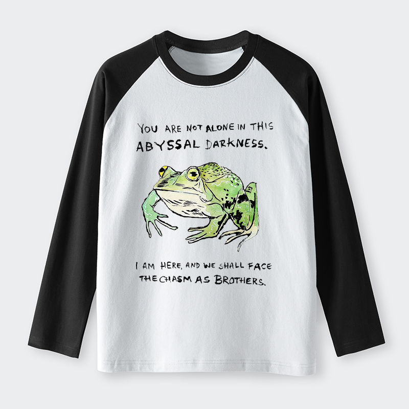 Tokyo-Tiger Support Your Frog Friends Raglan Long Sleeve T-shirt
