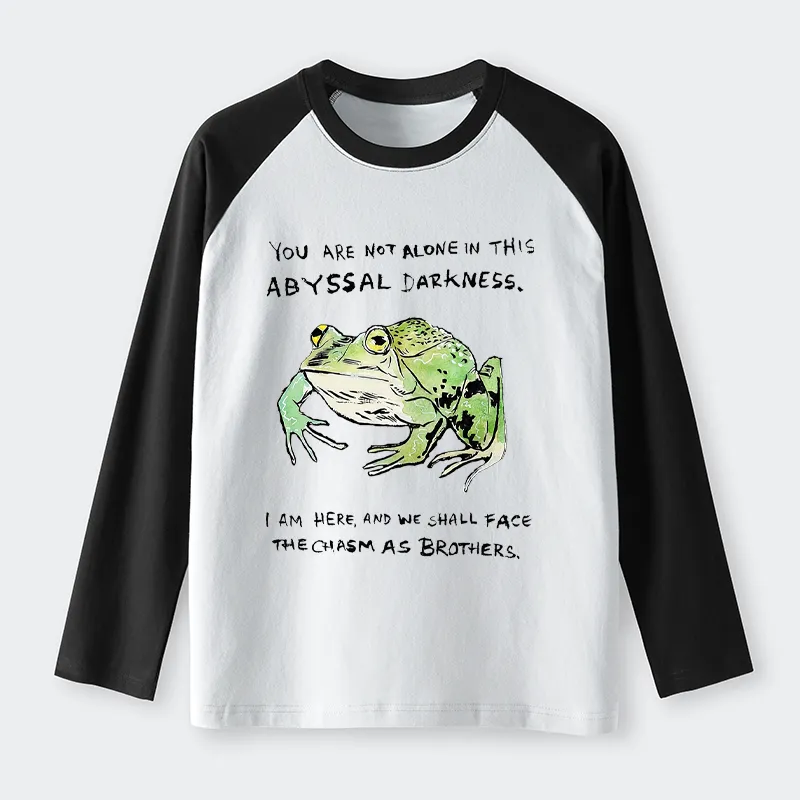 Tokyo-Tiger Support Your Frog Friends Raglan Long Sleeve T-shirt