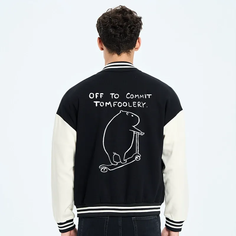 Tokyo-Tiger Capybara Is Ready To Do Something Bad Varsity Jacket