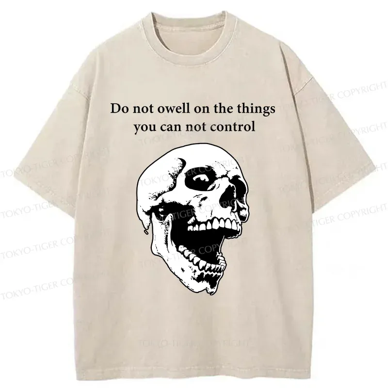 Tokyo-Tiger Warning From The Skull Washed T-Shirt