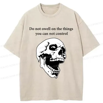 Tokyo-Tiger Warning From The Skull Washed T-Shirt