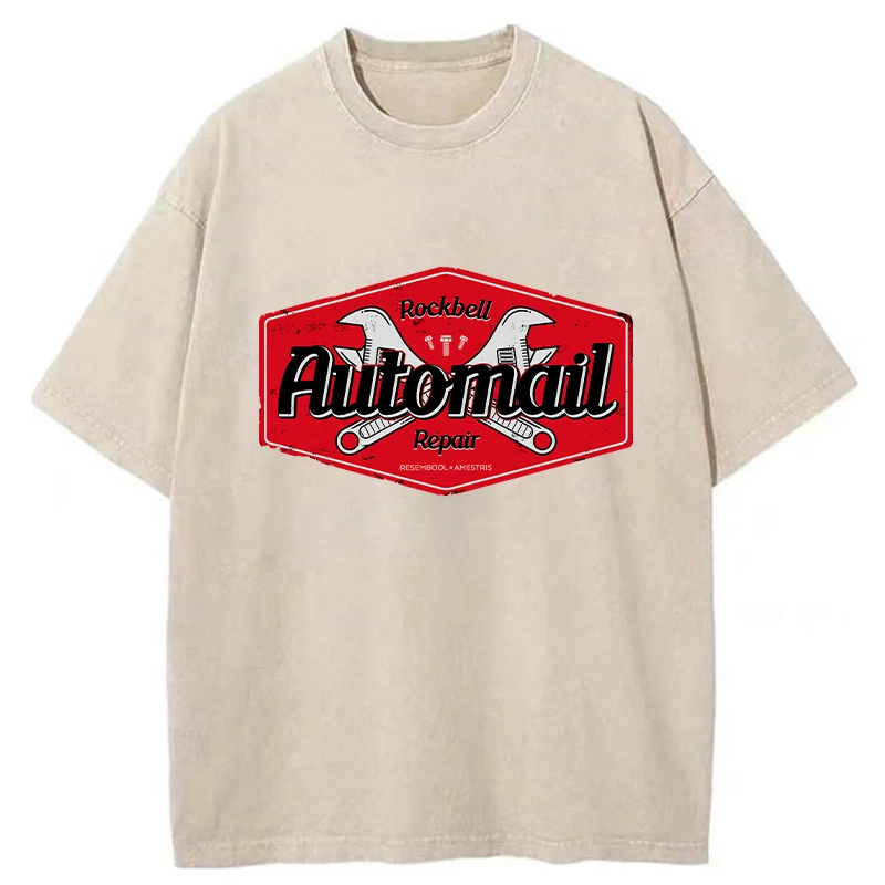 Tokyo-Tiger Rockbell Automail Japanese Washed T-Shirt