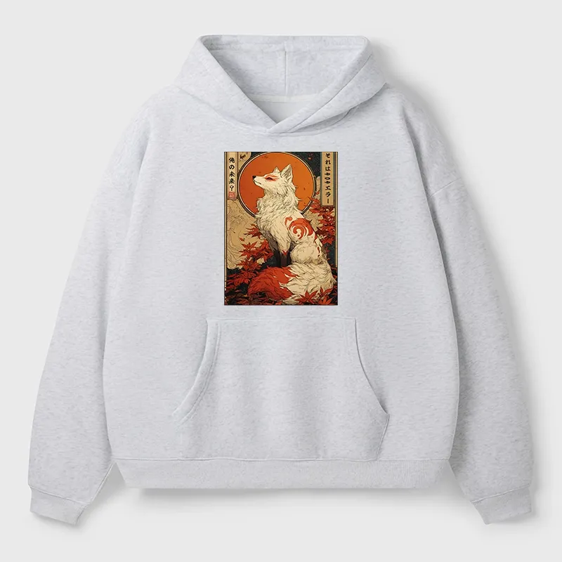 Tokyo-Tiger The Fox of Fates: A Tale of Nine Tails Aldult Fleece Hoodie