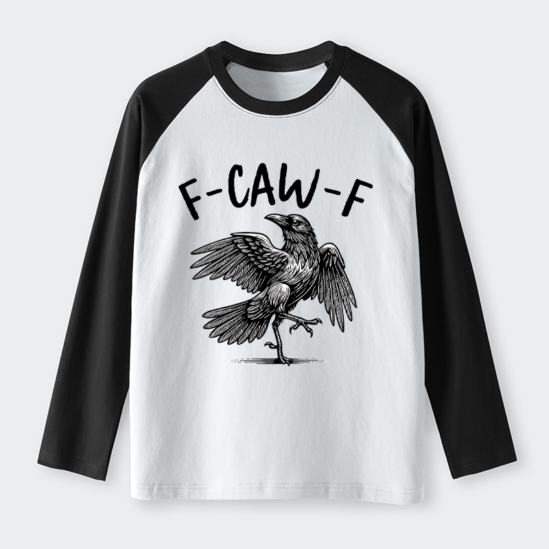 Tokyo-Tiger Crow's Cry Funny Raglan Long Sleeve T-shirt