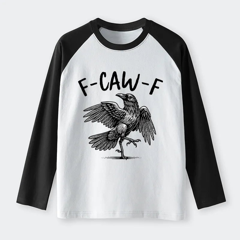 Tokyo-Tiger Crow's Cry Funny Raglan Long Sleeve T-shirt