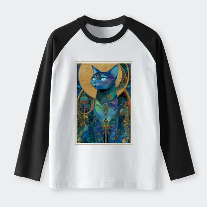 Tokyo-Tiger The Cat’s Plan To Rule Them All Raglan Long Sleeve T-shirt