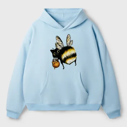 Tokyo-Tiger Cute Catbee Butt Aldult Fleece Hoodie