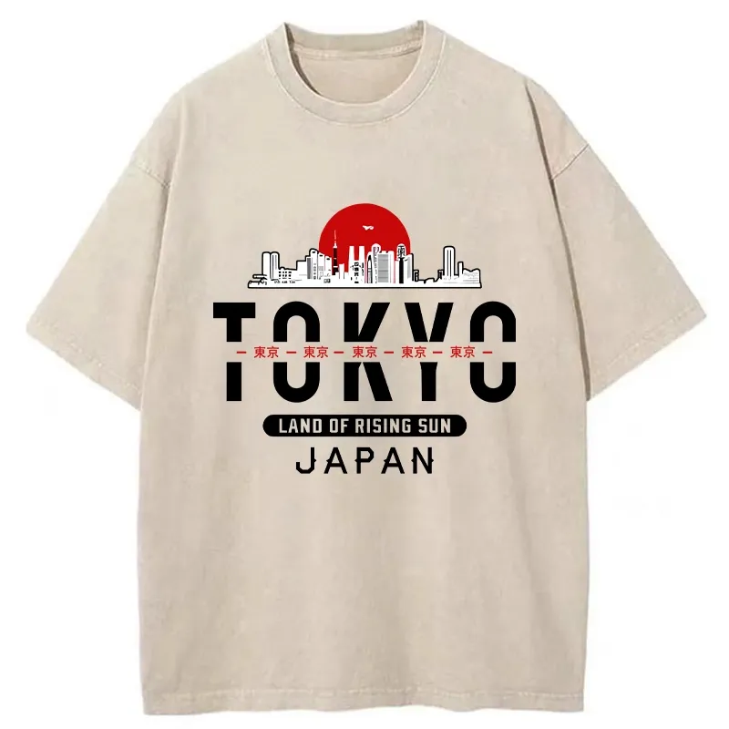 Tokyo-Tiger Tokyo Sunrise Washed T-Shirt