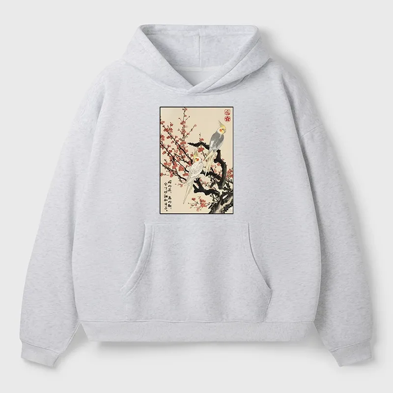 Tokyo-Tiger Whispers of Silent Blossoms Aldult Fleece Hoodie