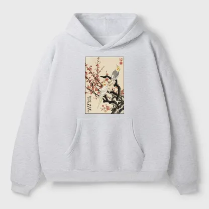 Tokyo-Tiger Whispers of Silent Blossoms Aldult Fleece Hoodie
