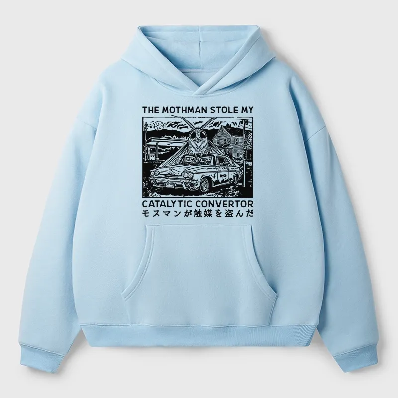 Tokyo-Tiger The Night Mothman Stole My Converter Aldult Fleece Hoodie