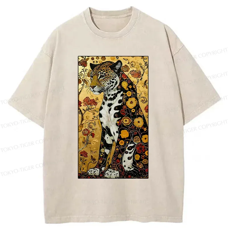 Tokyo-Tiger Magnificent Leopard Washed T-Shirt