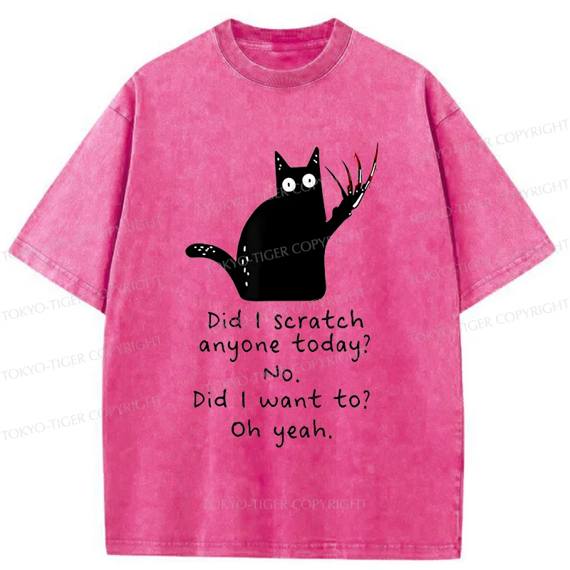Tokyo-Tiger Cats With Sharp Claws Washed T-Shirt
