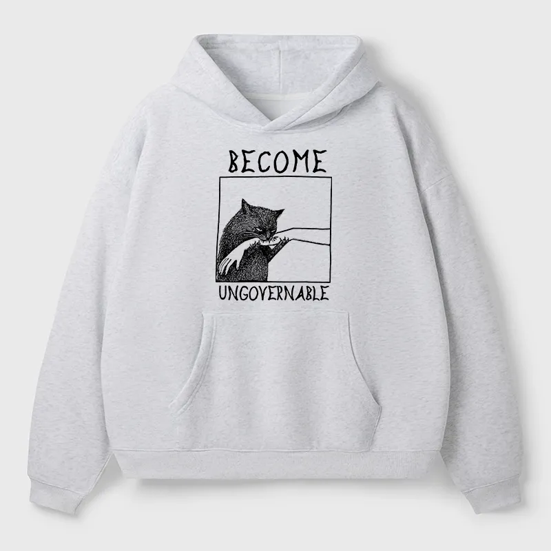 Tokyo-Tiger Cat Biting Arm Aldult Fleece Hoodie