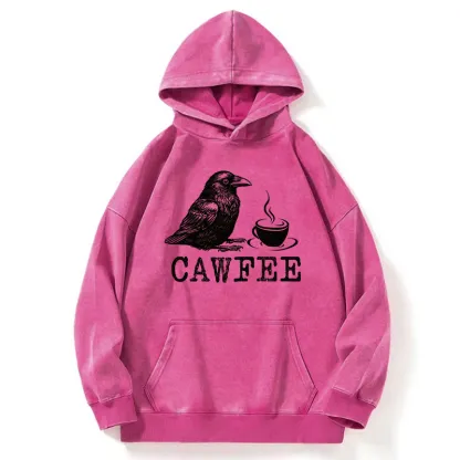 Tokyo-Tiger Cawfee Funny Japan Meme Washed Hoodie