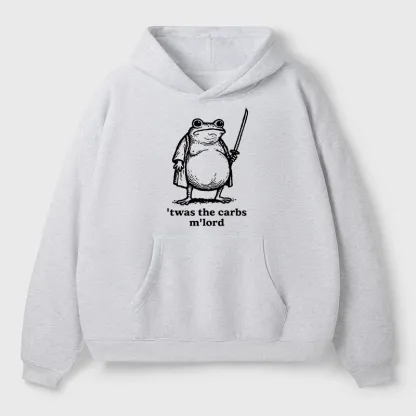 Tokyo-Tiger Funny Fat Samurai Frog Aldult Fleece Hoodie