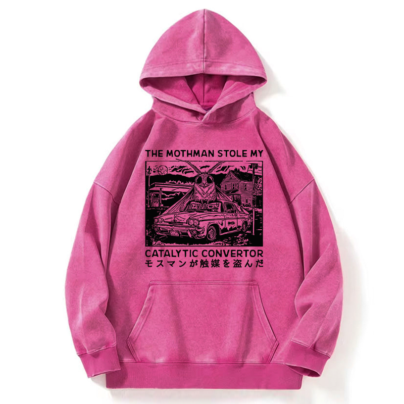 Tokyo-Tiger The Night Mothman Stole My Converter Washed Hoodie