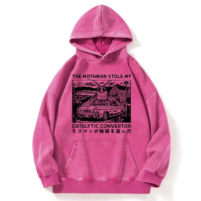 Tokyo-Tiger The Night Mothman Stole My Converter Washed Hoodie