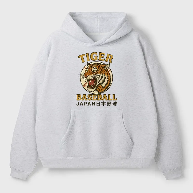 Tokyo-Tiger Osaka Japan Baseball Team Aldult Fleece Hoodie