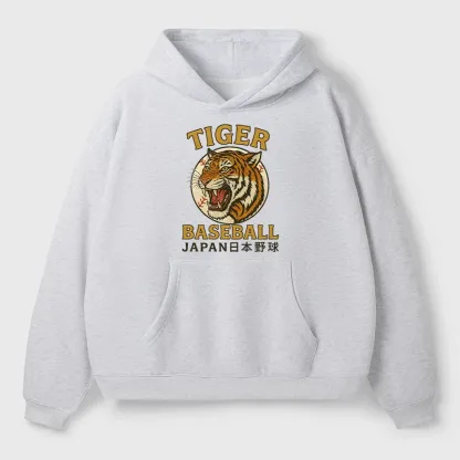 Tokyo-Tiger Osaka Japan Baseball Team Aldult Fleece Hoodie