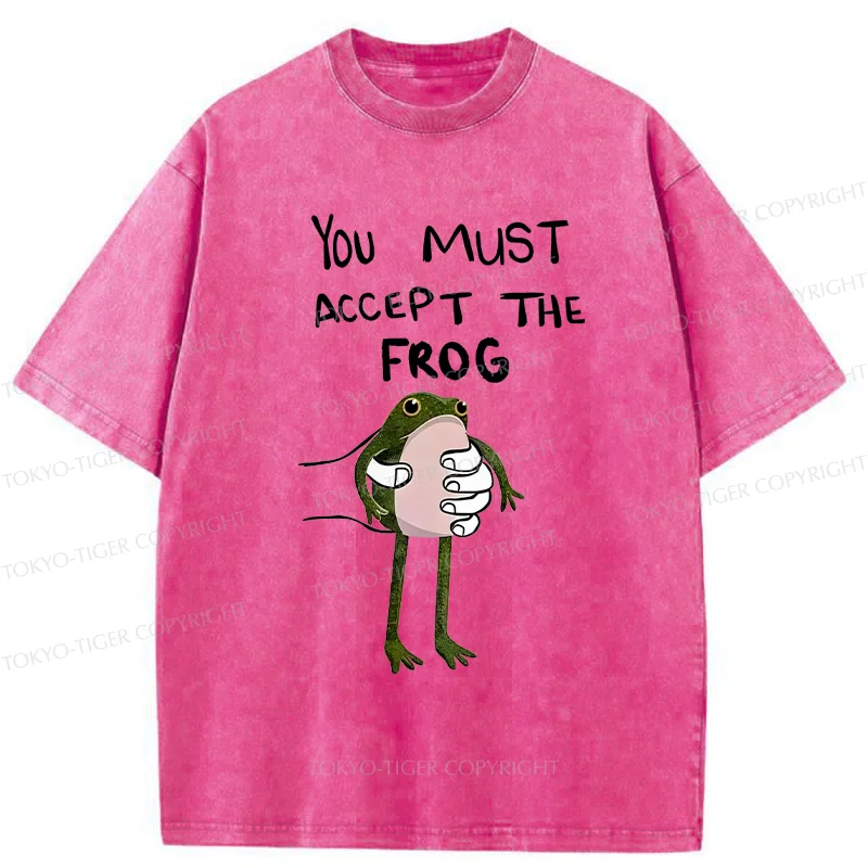 Tokyo-Tiger Accept This Frog Washed T-Shirt