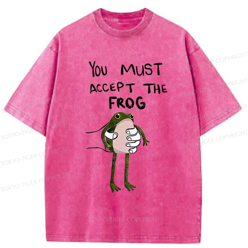 Tokyo-Tiger Accept This Frog Washed T-Shirt