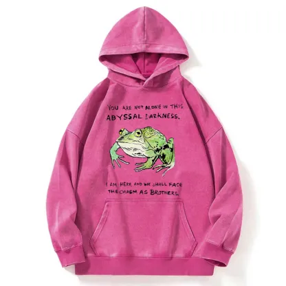 Tokyo-Tiger Support Your Frog Friends Washed Hoodie