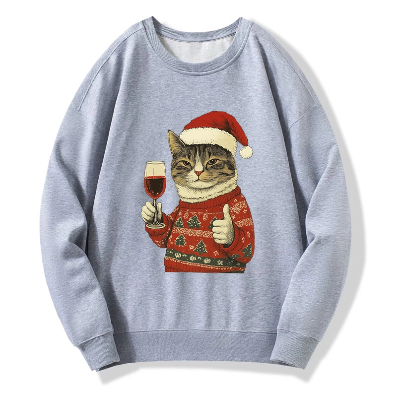 Tokyo-Tiger Christmas Cat Likes Classic Sweatshirt