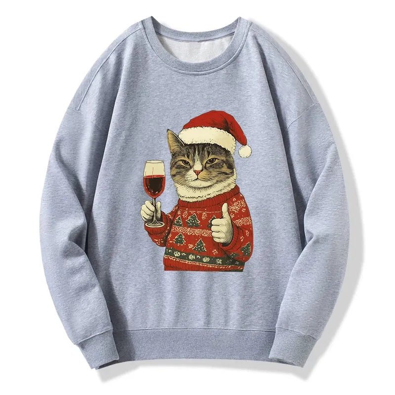 Tokyo-Tiger Christmas Cat Likes Classic Sweatshirt