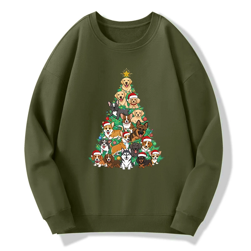 Tokyo-Tiger Christmas Tree Dog Funny Classic Sweatshirt