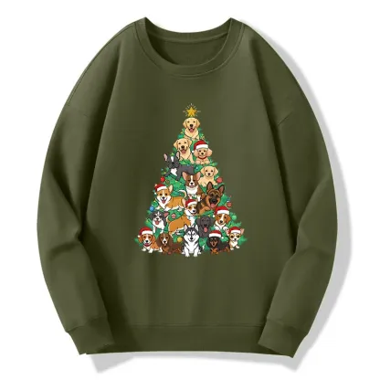 Tokyo-Tiger Christmas Tree Dog Funny Classic Sweatshirt