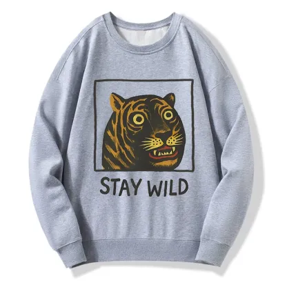 Tokyo-Tiger Silly And Cute Tiger Classic Sweatshirt