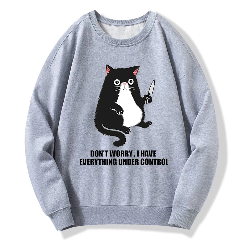 Tokyo-Tiger Cat Said Don't Worry Classic Sweatshirt