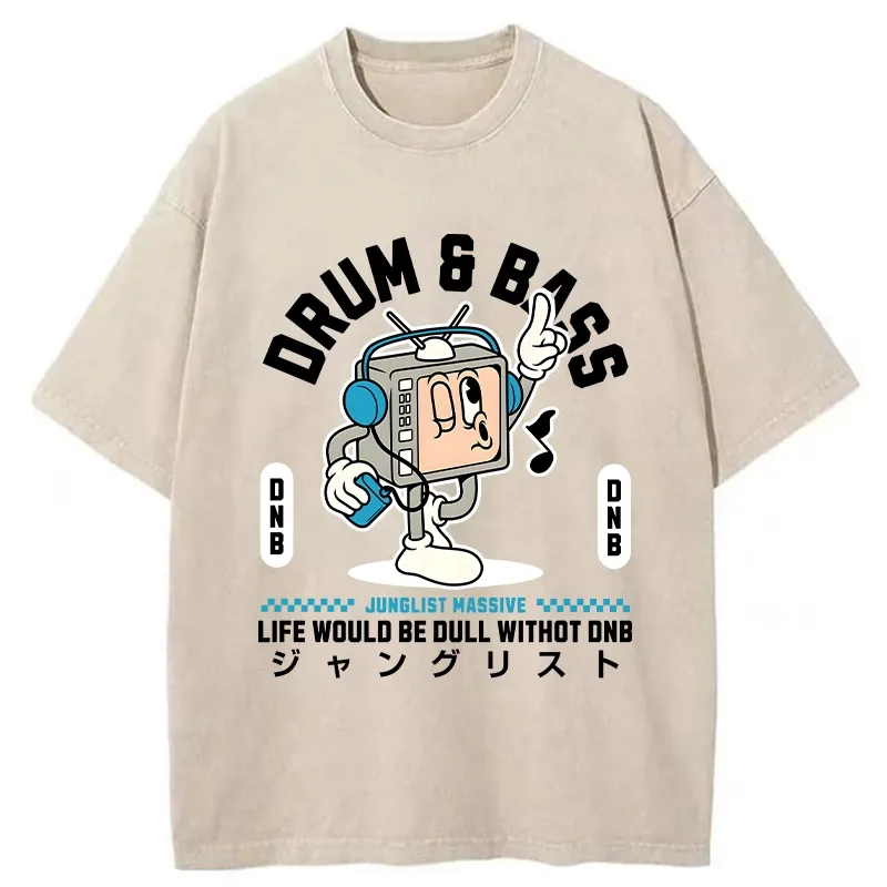 Tokyo-Tiger Life Would Be Dull Without DNB Washed T-Shirt