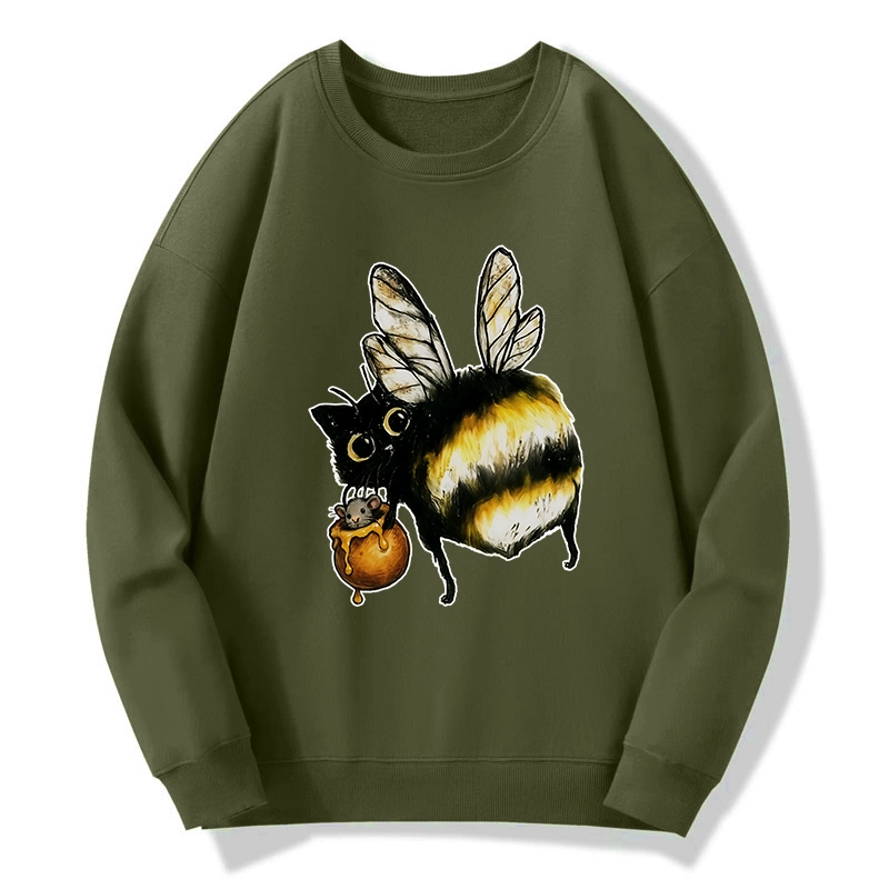 Tokyo-Tiger Cute Catbee Butt Classic Sweatshirt