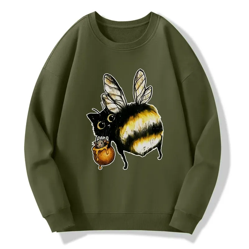 Tokyo-Tiger Cute Catbee Butt Classic Sweatshirt