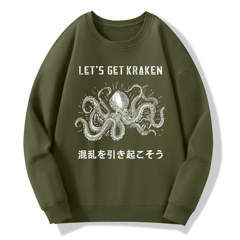 Tokyo-Tiger Funny Octopus：Let’s Get Kraken Classic Sweatshirt