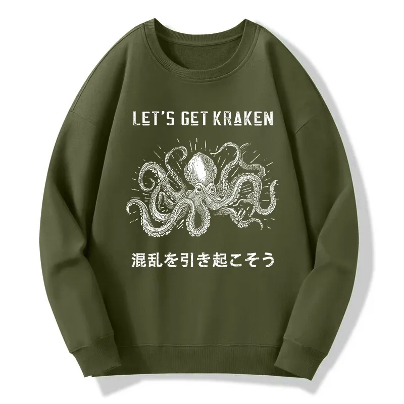 Tokyo-Tiger Funny Octopus：Let’s Get Kraken Classic Sweatshirt