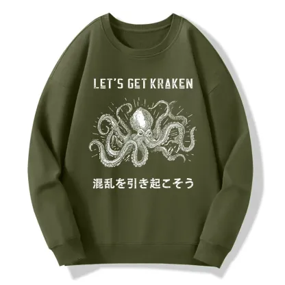 Tokyo-Tiger Funny Octopus：Let’s Get Kraken Classic Sweatshirt